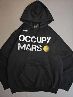 SpaceX Official Occupy Mars Hoodie Black Pullover Size M - Elon Musk